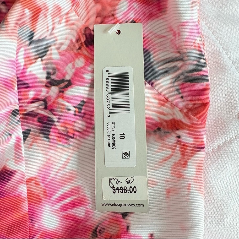 Eliza J Pink Floral Fit and Flare Dress - Picture 8 of 11